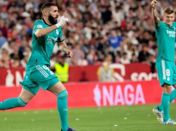 Benzema’s late winner moves Real Madrid closer to La Liga title